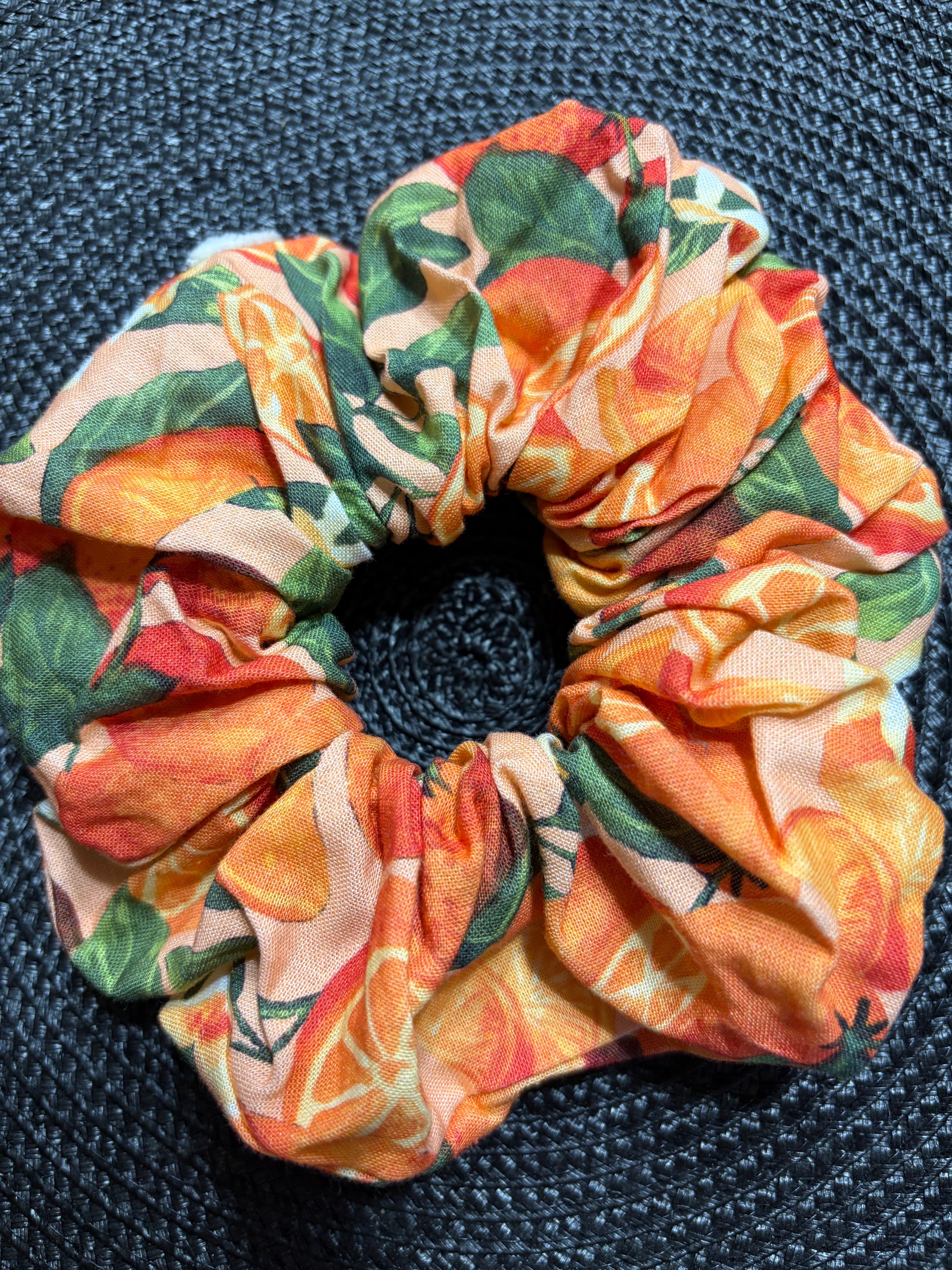 Oranges large scrunchie